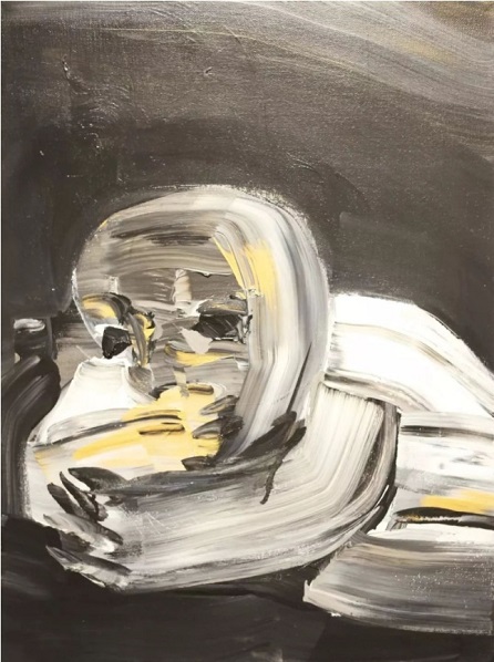 《천계의 빛 No.32》 2017, Acrylic on canvas, 80×60cm